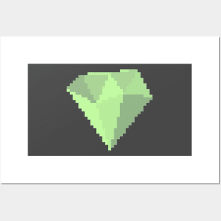 Peridot Gem Pixel Art Posters and Art